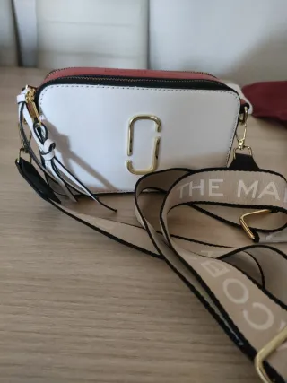 Bolso Marc Jacobs Blanco y Rojo