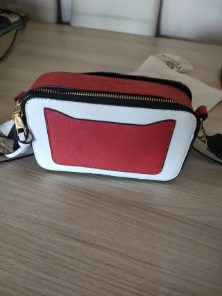 Bolso Marc Jacobs Blanco y Rojo
