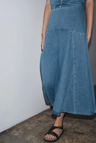 Falda vaquera Zara Talla XL