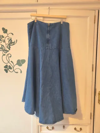 Falda vaquera Zara Talla XL