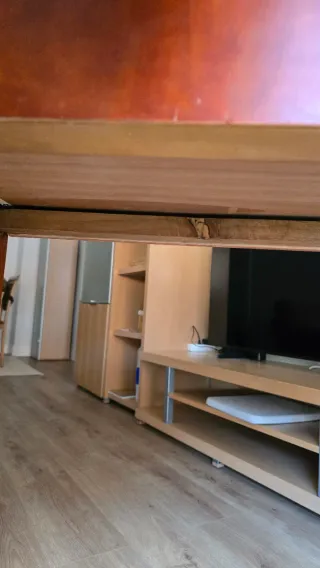 Recibidor de madera y ratán en MADERA auténtica