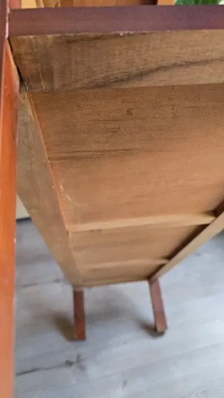 Recibidor de madera y ratán en MADERA auténtica