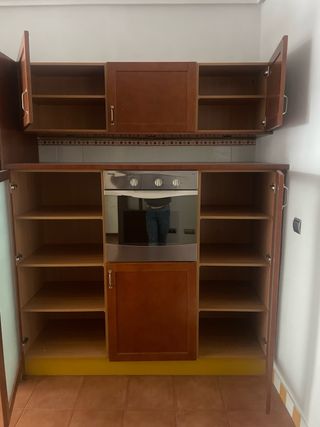 Muebles cocina madera ELECTRODOMESTICOS NO 4piso