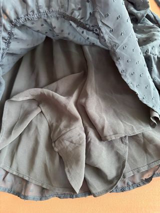 Vestido Zara cruzado azul