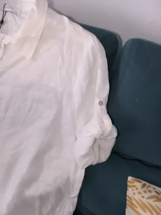 Camisa blanca de lino