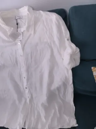 Camisa blanca de lino