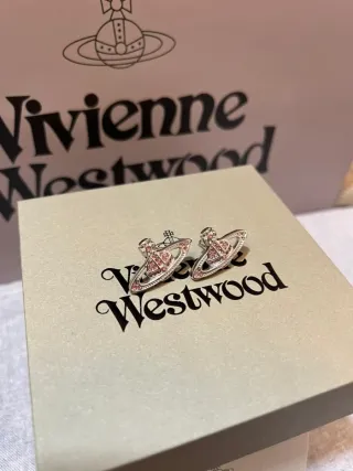 Pendientes Vivienne Westwood Rosa y Plata