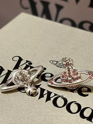 Pendientes Vivienne Westwood Rosa y Plata