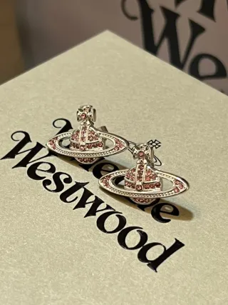 Pendientes Vivienne Westwood Rosa y Plata