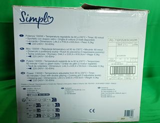 Mini Horno Simplo 20L 1300W