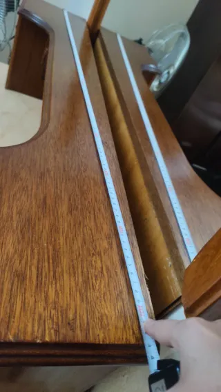 Tocador Clásico Madera Encimera Mármol Espejo rega