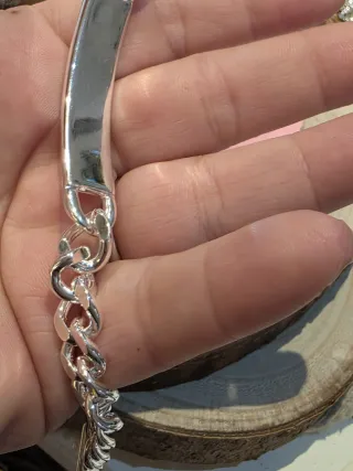 Esclava de plata para hombre