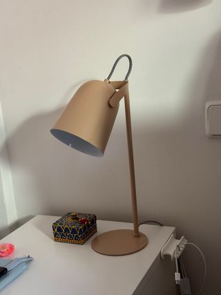 Lámpara de mesa Sklum Môma metal beige