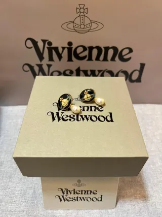 Pendientes Vivienne Westwood Orb Perla