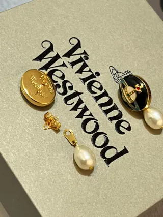Pendientes Vivienne Westwood Orb Perla