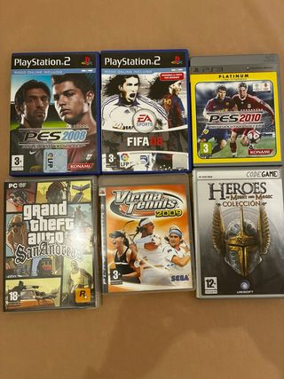 Juegos PS2, PS3 y DVD