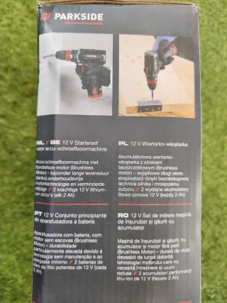 Taladro Parkside 12V Set Completo