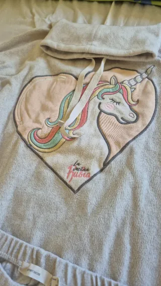 Pijama La Vecina Rubia Unicornio Corazón