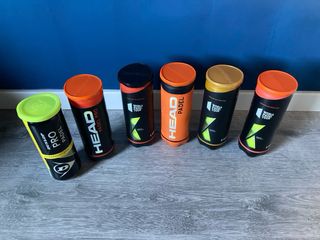 Pelotas de pádel Dunlop y Head