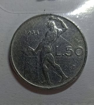 Moneta 50 Lire 1954 Rara