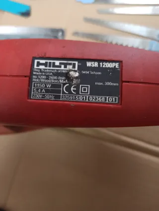 Hilti WSR 1200-PE Sierra de Sable