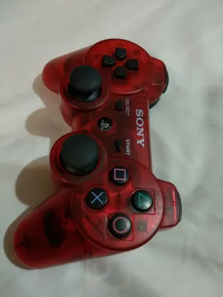 Mando PS3 DualShock 3 Crystal Rojo