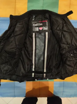 Giacca moto EXR nera e blu, taglia XL