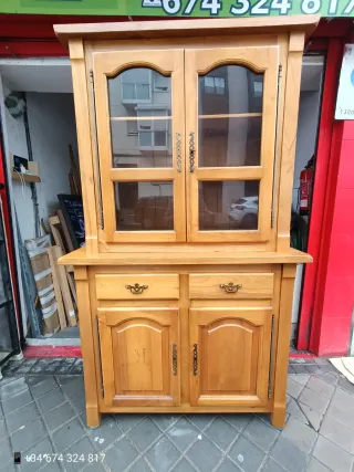 Alacena madera clásica con llaves EN DOS MÓDULOS D