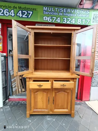 Alacena madera clásica con llaves EN DOS MÓDULOS D