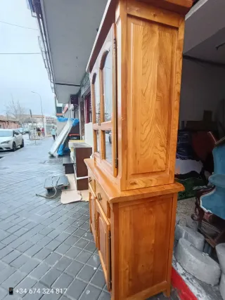 Alacena madera clásica con llaves EN DOS MÓDULOS D