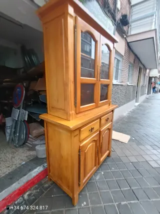 Alacena madera clásica con llaves EN DOS MÓDULOS D