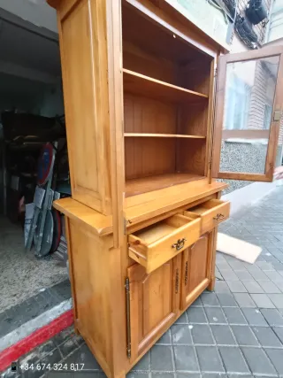 Alacena madera clásica con llaves EN DOS MÓDULOS D