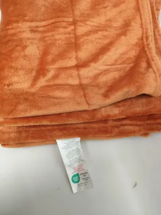 Manta Bedsure para Sofá Plaid Naranja 130x150