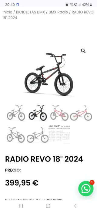 Bicicleta BMX Radio Revo 18