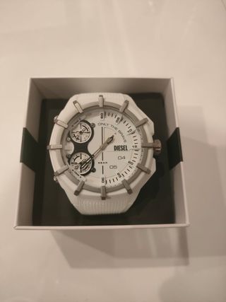 Reloj Diesel Blanco y Plateado