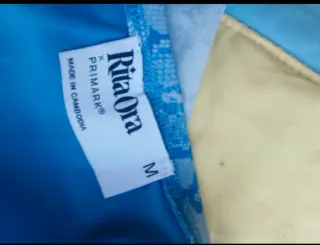 Falda larga Primark azul y blanco talla M