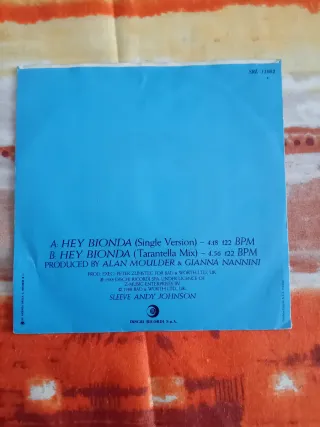 LP 45 giri Gianna Nannini Hey Bionda 1988