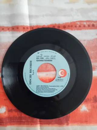 LP 45 giri Gianna Nannini Hey Bionda 1988