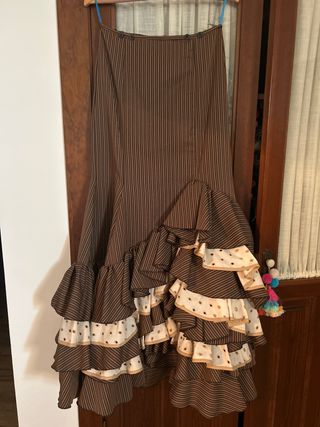Falda flamenca romera volantes