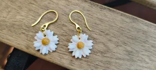 Pendientes Flor Arcilla Polimérica