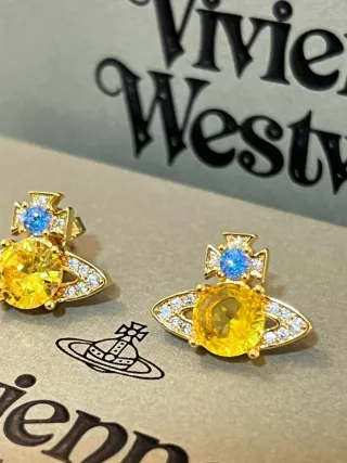 Pendientes Vivienne Westwood Orb Dorados