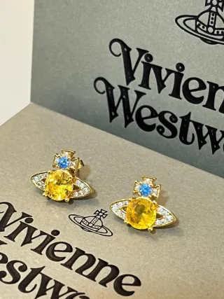 Pendientes Vivienne Westwood Orb Dorados