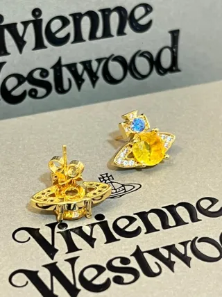 Pendientes Vivienne Westwood Orb Dorados