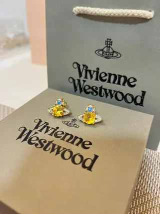 Pendientes Vivienne Westwood Orb Dorados
