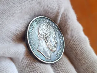 Alemania Thaler plata de Wilhelm I 1871