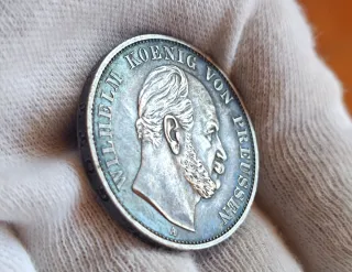 Alemania Thaler plata de Wilhelm I 1871