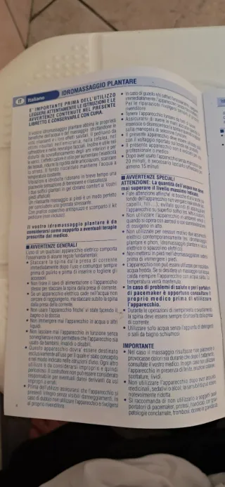 Idromassaggio riscaldabile per piedi LAICA