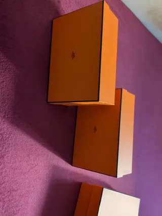 Scatole Hermes Paris Arancione