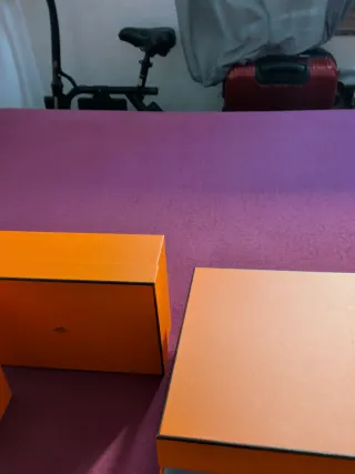 Scatole Hermes Paris Arancione