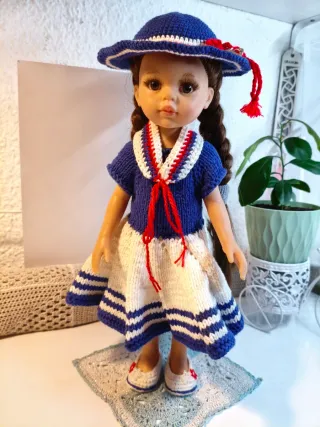 Traje marino para Muñeca Paola Reina 33 cm.